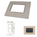 gm-casaviva-pxsf04017-glossy-vertical-4m-ivory-cover-plate-with-frame