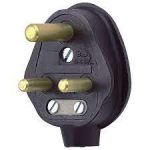 3 round black pin