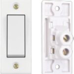 6A, 1Way Switch Urea Back piece(IP20) 100W SBL Load