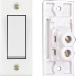 6A, 1Way Switch Urea Back piece(IP20) 100W SBL Load