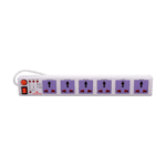 6A, 6 Universal Socket, 1 switch, 1.5m
