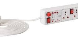 6A, 4 Universal Socket, 4 Switch, 1.5m