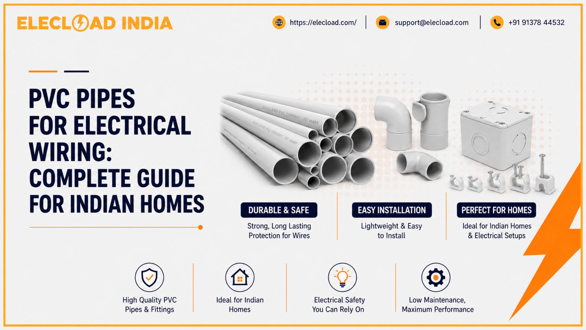 PVC Pipes for Electrical Wiring