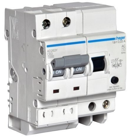 HAGER 10A DP RCBO
